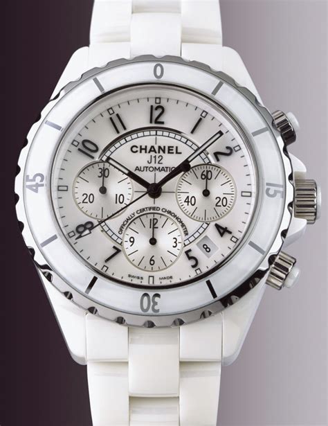 chanel j12 chronograph white|Chanel j12 automatic chronograph.